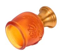Mikinona Vintage Alloy Offering Cup Small Portable Multifunctional Chalice Goblet for Home Temple Worship and Rituals Easy to Clean Sacred Water and Tea Cup