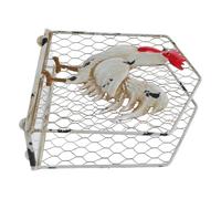 Mikinona Vintage Metal Rooster Napkin Holder for Kitchen and Dining Table Iron Country Tissue Dispenser Stand Freestanding Farmhouse Style Paper Towel Holder for Countertops and Bars