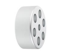 Mikinona Vinyl Record Weight Stabilizer Anti-vibration Record Clamp Aluminum Alloy Universal Design Silver 1.97x1.97x0.79in for Home Use and Djs