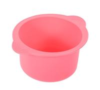 Mikinona Wax Warmer Silicone Bowl 400ml High Temperature Resistant Replacement Silicone Liner for Hair Removal Waxing, Pink Beauty Wax Melt Warmer Pot for Salon and Home Use