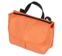 Mikinona Wheelchair Hanging Storage Bag with Multiple Pockets Orange High Visibility Organizer for Mobility Aid Travel and Daily Use Efficient Storage Compartment for Personal and Medical