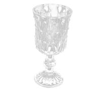 Mikinona Wine Glass Goblet Green Embossed Glassware - Vintage Sparkling Goblet Cup Stable and Sturdy Suitable for Hot or Cold Beverages Party Tableware Random Color