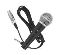 Mikinona Wired Dynamic Microphone for Karaoke Machine Handheld Vocal Mic Stand for Live Performances and Home Singing