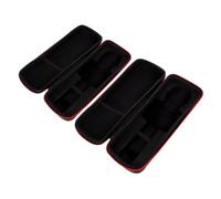 Mikinona Wireless Microphone Carrying Case with Dual Storage Compartments for Two Mics and Accessories Shockproof Protective Organizer with Fast Zipper Access for Recording and