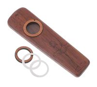 Mikinona Wood Kazoo for Adults Walnut Kazoo Musical Instrument Portable Easy-to-learn for Guitar Partners and Music Lovers Beginner-friendly Folk Wind Instrument for Music Playing