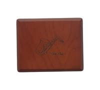 Mikinona Wood Reed Case for Saxophone and Clarinet Double-sided Holder for Up to Reeds Lightweight Portable Storage Box with Wear-resistant Finish for Alto and Tenor Sax Players