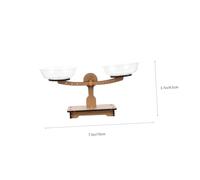 Mikinona Wooden Balance Scale for Educational Math Game Science Laboratory Equipment Smooth Edges Safe Wooden Weighing Scale to Teach Weight Concepts and Enhance Calculation Skills