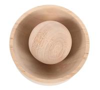 Mikinona Wooden Dumpling Dough Press Tool with Ergonomic Handle Sturdy Traditional Wrapper Mold for Consistent Dumplings Ravioli Wonton Pastry Making Easy to Clean Kitchen Accessory