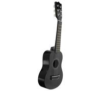Mikinona Wooden Guitar Educational Musical Instrument for Beginners Early Music Learning Plaything Black