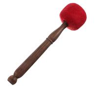 Mikinona Wooden Hand-made Singing Bowl Set Stick with Comfortable Pu Grip Hard-to-break Buddhism Sound Bowl Stick for Buddhist Lovers and Meditation