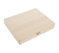 Mikinona Wooden Microscope Slide Storage Box for Slides Natural Wood Specimen Organizer with Large Capacity Convenient Teaching Section Holder for School Laboratory and Research Use