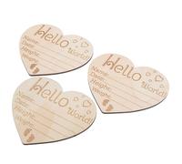 Mikinona Wooden Newborn Sign Set 3pcs Circle Baby Birth Announcement Signs Nursery Name Announcement for Newborns Baby Shower Decor