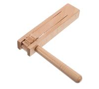 Mikinona Wooden Noise Maker Percussion Instrument with Auto Rotation Handheld Soundboard for Adults and Crisp Shaker for Sports Events Party Celebrations and Music Education