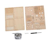 Mikinona Wooden Puzzle Music Box Windmill with Motor Educational DIY Plaything for Enhances Logic Thinking and Intelligence Development Safe Smooth Surface