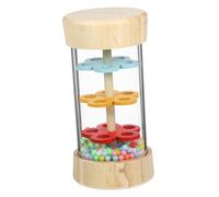 Mikinona Wooden Rainstick for Early Education Small Musical Instrument Rain Sound Simulation Educational Sensory Development Music