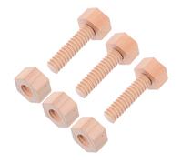 Mikinona Wooden Screw and Nut Sturdy Construction for Developing Spatial Imagination and Fine Motor Skills Engaging Manipulative Play for Boys