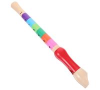 Mikinona Wooden Soprano Descant Recorder Flute Instrument for Beginners Music Playing with Accurate Tones and Easy Finger Design Suitable for Students and Practice Random Color