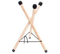 Mikinona Wooden Tongue Drum Stand Tripod Adjustable Non-slip Holder with Rubber Caps Professional Storage Bracket for Tongue Drums Suitable for Outdoor and Indoor Use