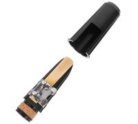 Mikinona Woodwind Clarinet Mouthpiece Kit with Ligature and Cap Protective Black for Wind Instrument Accessories Clarinet Replacement for Tone and Portable Use