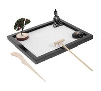 Mikinona Zen Garden Kit with Buddha Statue Desktop Zen Garden for Desk Meditation Relaxation Home Adorn Creative Sand Box Decoration Balance and Calm Energy