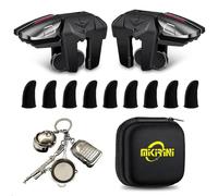 Mikirini 13-in-1 PUBG Mobile Triggers Combo, L2R2 4 Triggers Mobile Phone Controller for PUBG/Fortnite/Call of Duty/Rules of Survival, Sik and Fire Trigger for iPhone and Android Phones