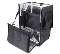 MIKIYUEER 42L Insulated Food Delivery Backpack - Waterproof Oxford Cloth Thermal Bag for Motorcycle/Bicycle Reflective Strip for Night Use (46 * 33 * 23cm/ 18.11 * 12.99 * 9.05in)