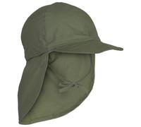 Mikk-Line - Kid's Summercap Long Neck Solid - Cap size 47 cm - 12-18 Months, olive