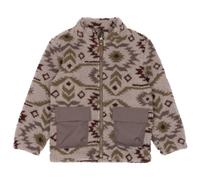 Mikk-Line - Kid's Teddy Mix Jacket AOP - Fleece jacket size 146, brown