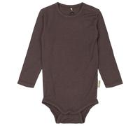 Mikk-Line - Kid's Wool/Bamboo L/S Body - Merino base layer size 74, brown