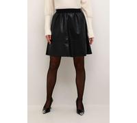 Mikka Knee Length Skirt Plain Kaffe Black 10