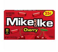 Mikke & Ike Candy Sweets 22g - Naturally and Artificially Flavoured (24 Packs(Full Box), Cherry)