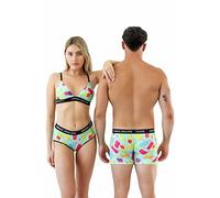 MIKKEL HOLLINS Mix & Match Underwear For Couples - Mens and Womens Underwear-To Make Complete Set Select 3 Items Separately, Popsicles, S