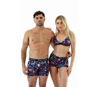 MIKKEL HOLLINS Underwear for Couples, Matching Underwear, Valentine's Day Gift, Men's and Women's Underwear, Each Item Sold Separately, Space, M