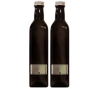 mikken Glass Bottle, Brown, 500 ml