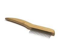 Mikki Bamboo Anti-Tangle Shedding Comb for Dog, Cat, Puppy,Removes Knots, Matts, Tangles, Dead Hair,Brown