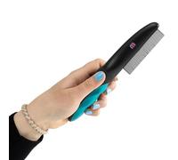 Mikki Dog, Cat Deluxe Flea Comb - Flea Remover for Medium to Large Sized Pet - Dust, Lice Comb Brush