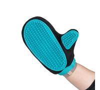 Mikki Dog, Cat Grooming Brush Glove for Short Hair Gentle Groom -Smooth N Stroke -Hair Remover Mitt,black/red