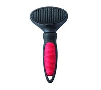 Mikki Dog, Cat, Puppy Grooming Slicker Brush -Easy Self Clean -for Knots, Tangles -Sml-Med Pet-Small