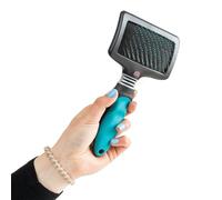 Mikki Dog, Cat, Puppy, Kitten Grooming Ball Pin Slicker Brush -For Knot, Tangles -Med-Lrg Pets-Large