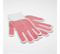 Mikki Dog, Puppy, Cat Grooming Cotton Glove Brush - Gentle Grooming - Gives a Shiny Glossy Coat, red/white
