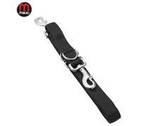 Mikki Dog Multi Training Lead, Stop Pulling, Puppy Training, Double Ended, Walk 2 Dogs, 7 Walking/Running Options, Lightweight, Durable 3/4" Webbing, 2m Long, Black