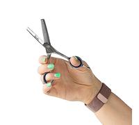 Mikki Doodle, Dog, Puppy Face & Paw Thinning Scissors, Sharp & Durable Semi-Convex Blade, V-Shaped Teeth, Blunted Safety Tips, Adjustable Tension Screw for Control and Precision, 12.7cm (5”)