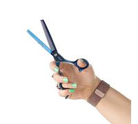 Mikki Doodle, Dog, Puppy Single Thinning & Blending Scissors Shears, Sharp & Durable Semi-Convex Blade, Blunted Safety Tips, Adjustable Tension Screw for Control and Precision, 16.5cm (6.5”)