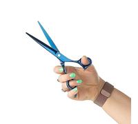 Mikki Doodle, Dog, Puppy Straight Coat Trimming Scissors, Sharp & Durable Semi-Convex Blade, Blunted Safety Tips, Adjustable Tension Screw for Control and Precision, 17.8cm (7”)