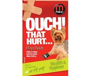 MIKKI OUCH THAT HURT INJURED DOG PUPPY PAW FOOT PROTECTION BOOT SHOE SIZE CHOICE