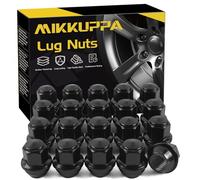 MIKKUPPA M12x1.5 One-Piece Black OEM Factory Style Large Acorn Seat Lug Nuts Replacement for 2001-2019 Ford Escape, 2012-2018 Ford Focus, 2006-2019 Ford Fusion, mazda cx5 Factory Wheels
