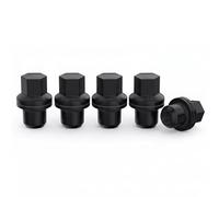 MIKKUPPA M14x1.5 Wheel Lug Nut - Replacement for Land Rover LR3 LR4 Range Rover Sport Discovery - 5pcs Black Closed End OEM Factory 1.81" Tall 0.87" Hex Lug Nuts