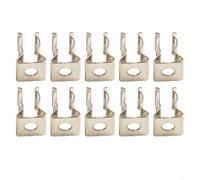 MIKMLYZE 10PCS Heavy Duty Tool Spring Terry Clips for Wall Mount Storage, Manganese Steel Snap Clamps in Multiple Sizes 6mm to 50mm, Secure Hold for Brooms Mops Brushes(6mm)