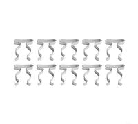 MIKMLYZE 10PCS Heavy Duty Tool Spring Terry Clips for Wall Mount Storage, Manganese Steel Snap Clamps in Multiple Sizes 6mm to 50mm, Secure Hold for Brooms Mops Brushes(32mm)