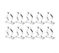 MIKMLYZE 10PCS Heavy Duty Tool Spring Terry Clips for Wall Mount Storage, Manganese Steel Snap Clamps in Multiple Sizes 6mm to 50mm, Secure Hold for Brooms Mops Brushes(38mm)